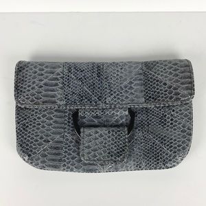BCBGeneration Handbag Vegan Snakeskin Gray
